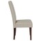 Merrick Lane Ellison Mid-Century Panel Back Parsons Accent Dining Chair - Set of 4